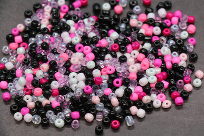 Mix Glass Seed Beads, Size 4mm 6/0 Glass Seed Beads, Mix Seed Beads, Rocailles Beads, Bracelet Beads #3687