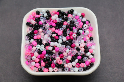 Mix Glass Seed Beads, Size 4mm 6/0 Glass Seed Beads, Mix Seed Beads, Rocailles Beads, Bracelet Beads #3687