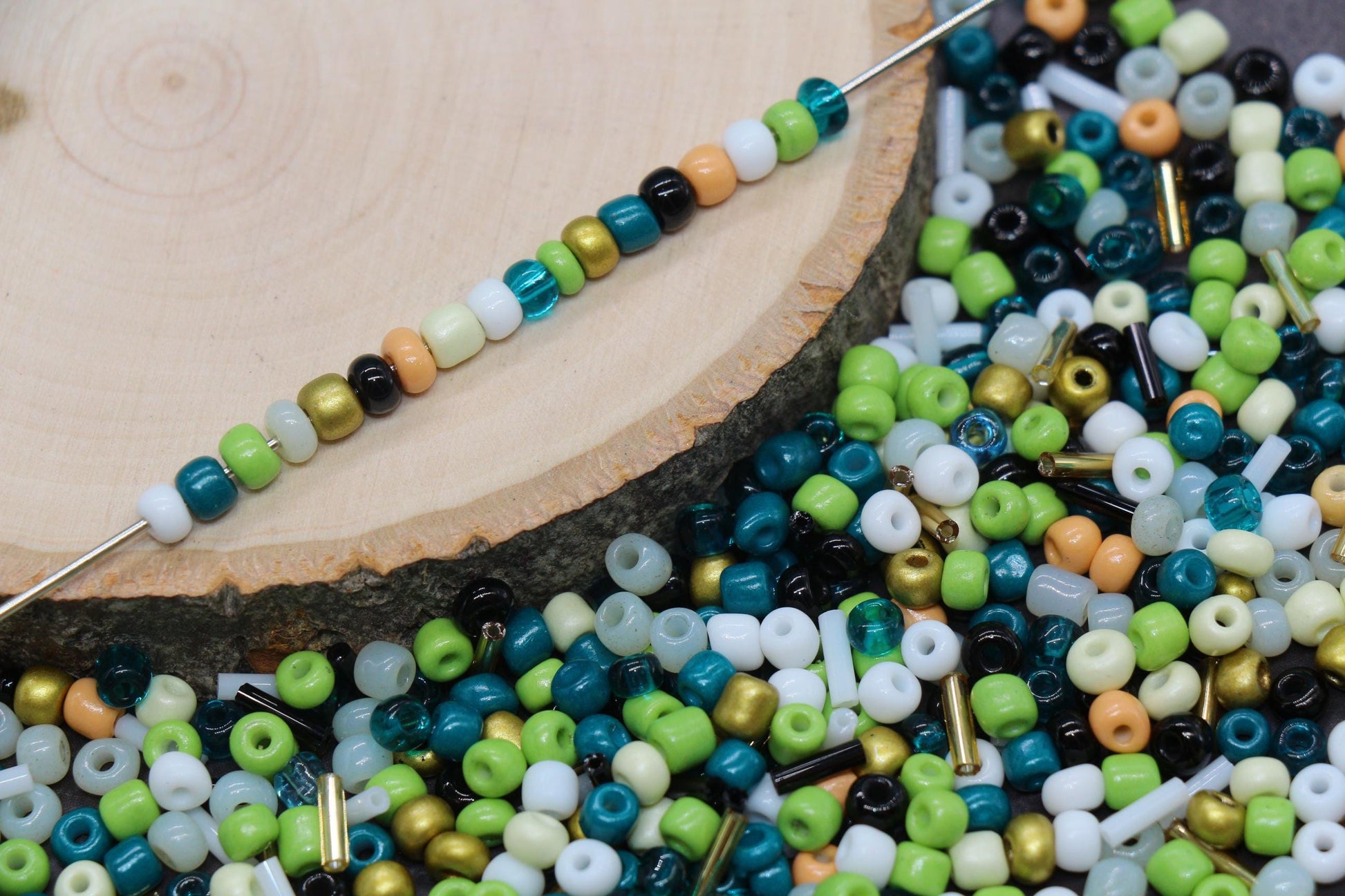Mix Glass Seed Beads, Size 4mm 6/0 Glass Seed Beads, Mix Seed Beads, Rocailles Beads, Bracelet Beads #3693