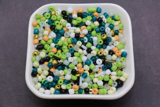 Mix Glass Seed Beads, Size 4mm 6/0 Glass Seed Beads, Mix Seed Beads, Rocailles Beads, Bracelet Beads #3693