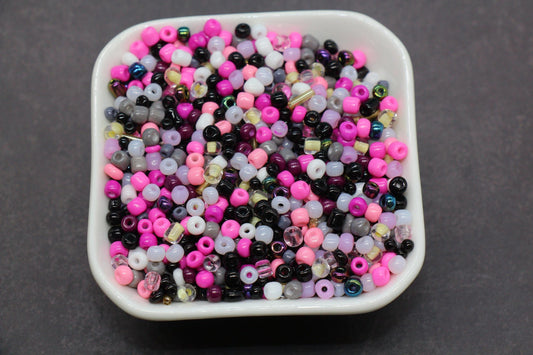 Mix Glass Seed Beads, Size 4mm 6/0 Glass Seed Beads, Mix Seed Beads, Rocailles Beads, Bracelet Beads #3694