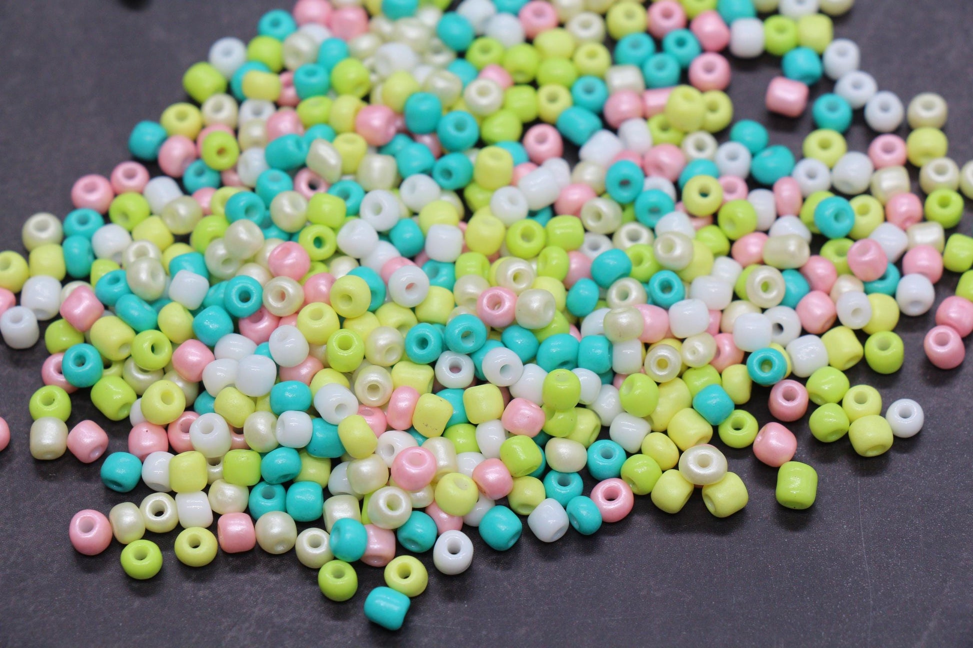 Mix Glass Seed Beads, Size 4mm 6/0 Glass Seed Beads, Mix Seed Beads, Rocailles Beads, Bracelet Beads #3698
