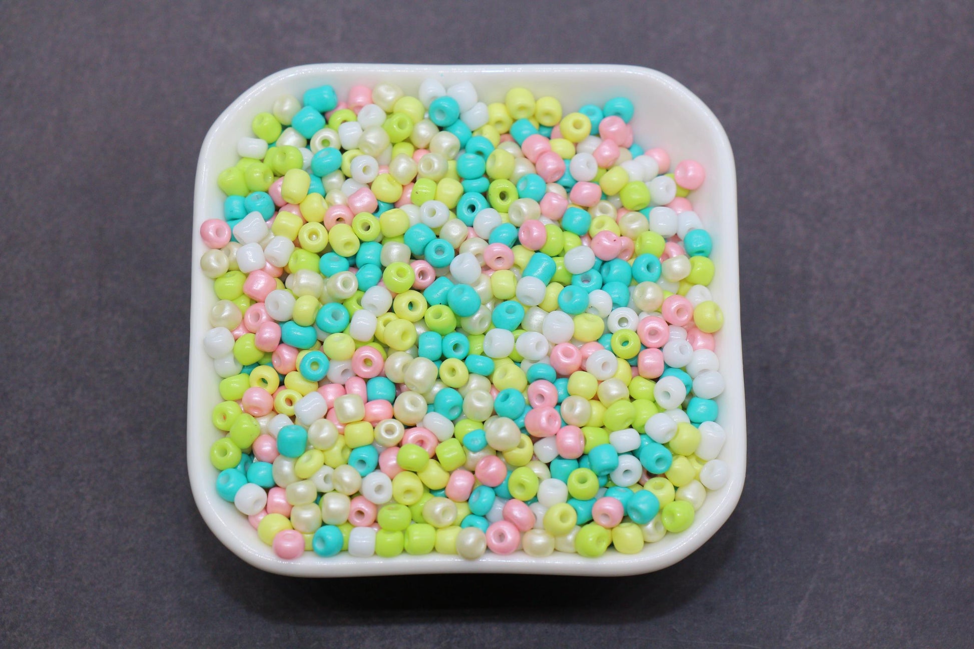 Mix Glass Seed Beads, Size 4mm 6/0 Glass Seed Beads, Mix Seed Beads, Rocailles Beads, Bracelet Beads #3698