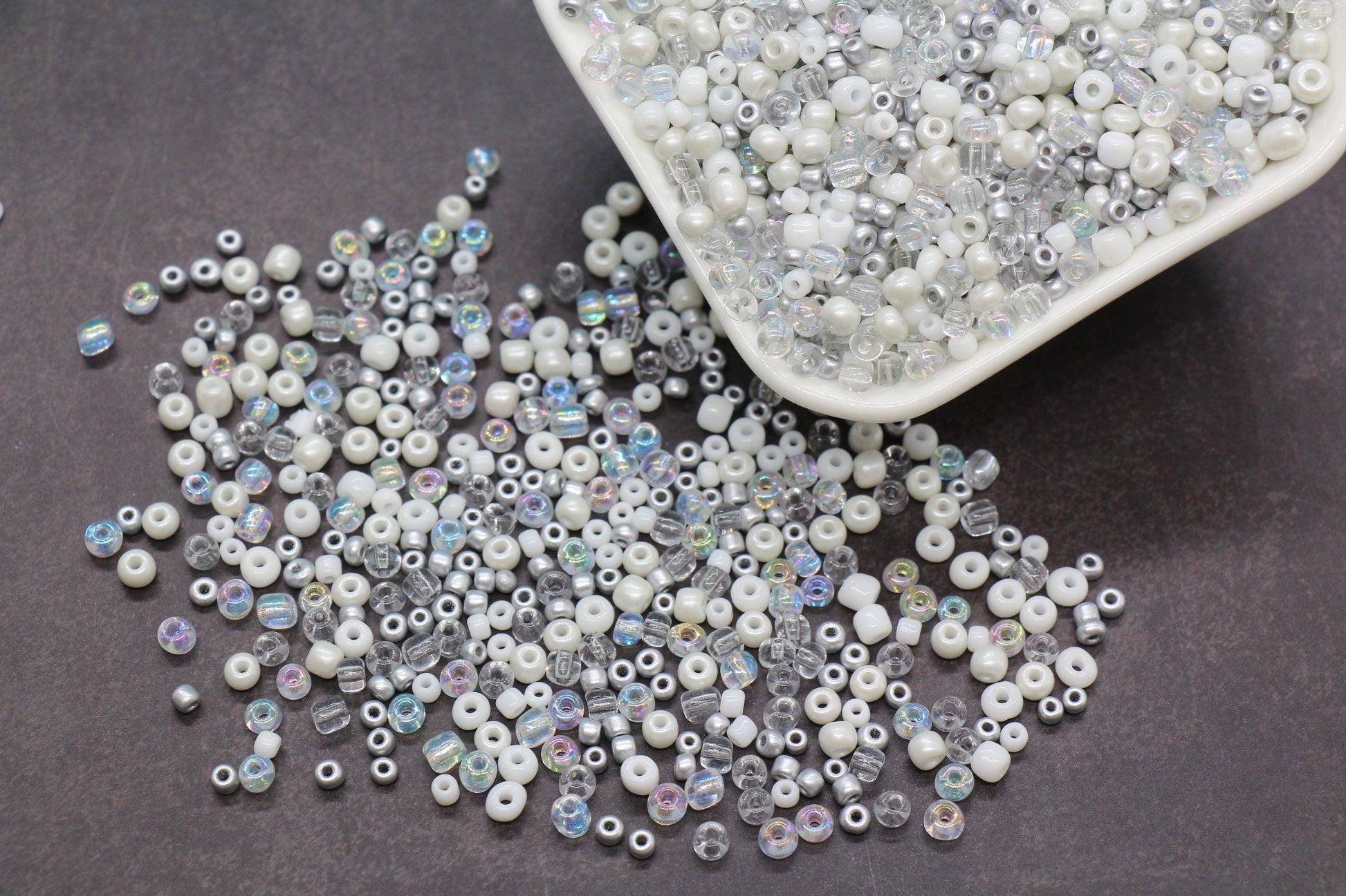 Mix Glass Seed Beads, Size 4mm 6/0 Glass Seed Beads, Multicolor Seed Beads, Rocailles Beads, Bracelet Beads #3657