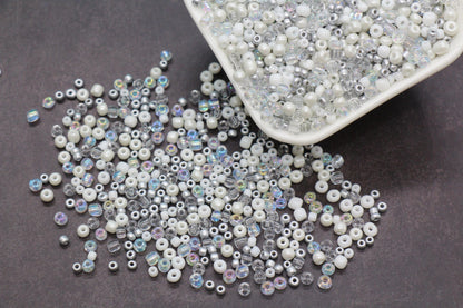 Mix Glass Seed Beads, Size 4mm 6/0 Glass Seed Beads, Multicolor Seed Beads, Rocailles Beads, Bracelet Beads #3657