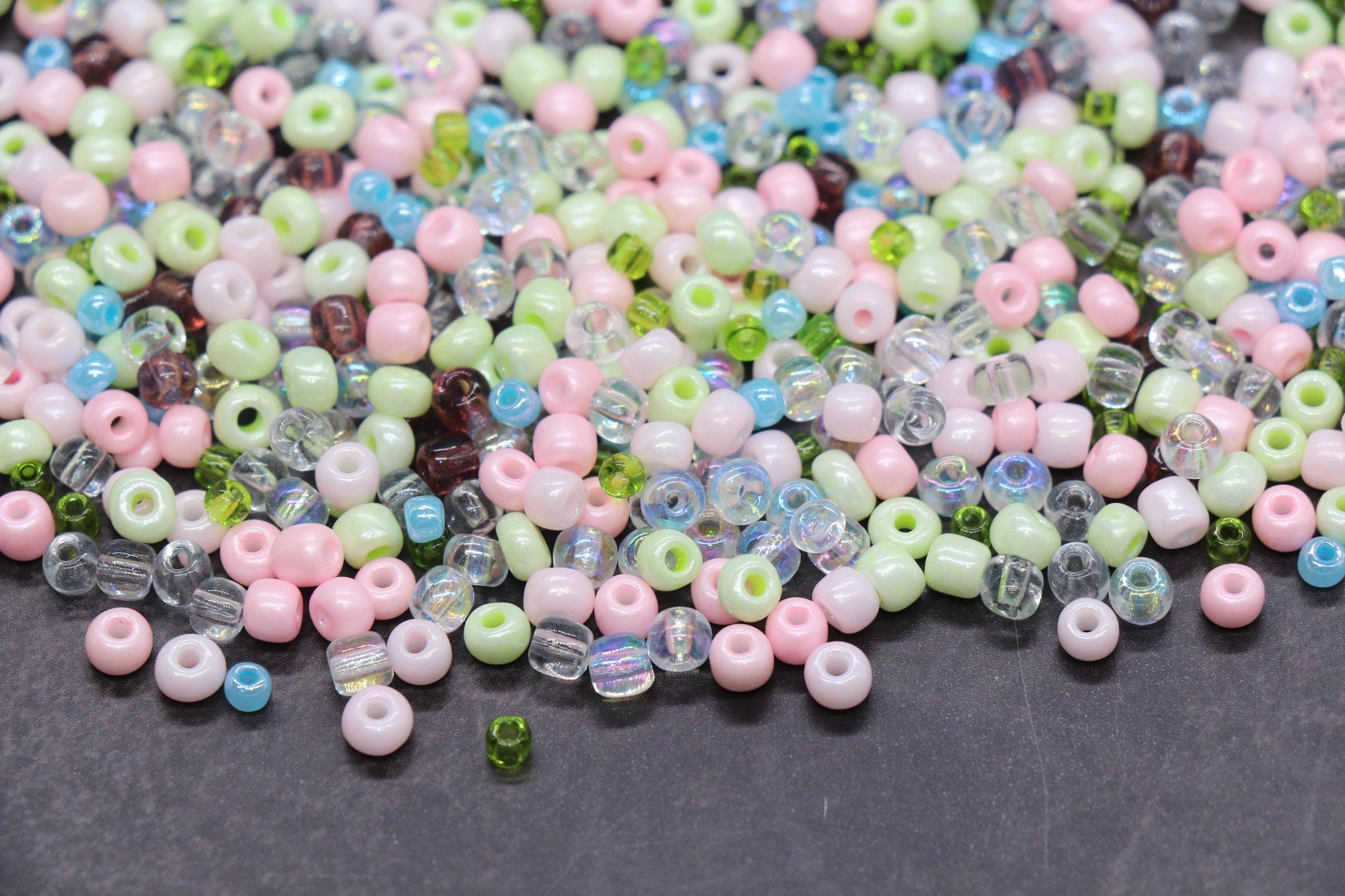 Mix Glass Seed Beads, Size 4mm 6/0 Glass Seed Beads, Mix Seed Beads, Rocailles Beads, Bracelet Beads #3665