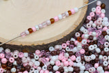 Mix Glass Seed Beads, Size 4mm 6/0 Glass Seed Beads, Mix Seed Beads, Rocailles Beads, Bracelet Beads #3668