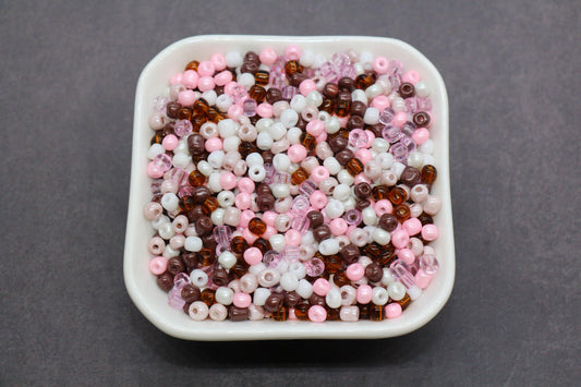 Mix Glass Seed Beads, Size 4mm 6/0 Glass Seed Beads, Mix Seed Beads, Rocailles Beads, Bracelet Beads #3668