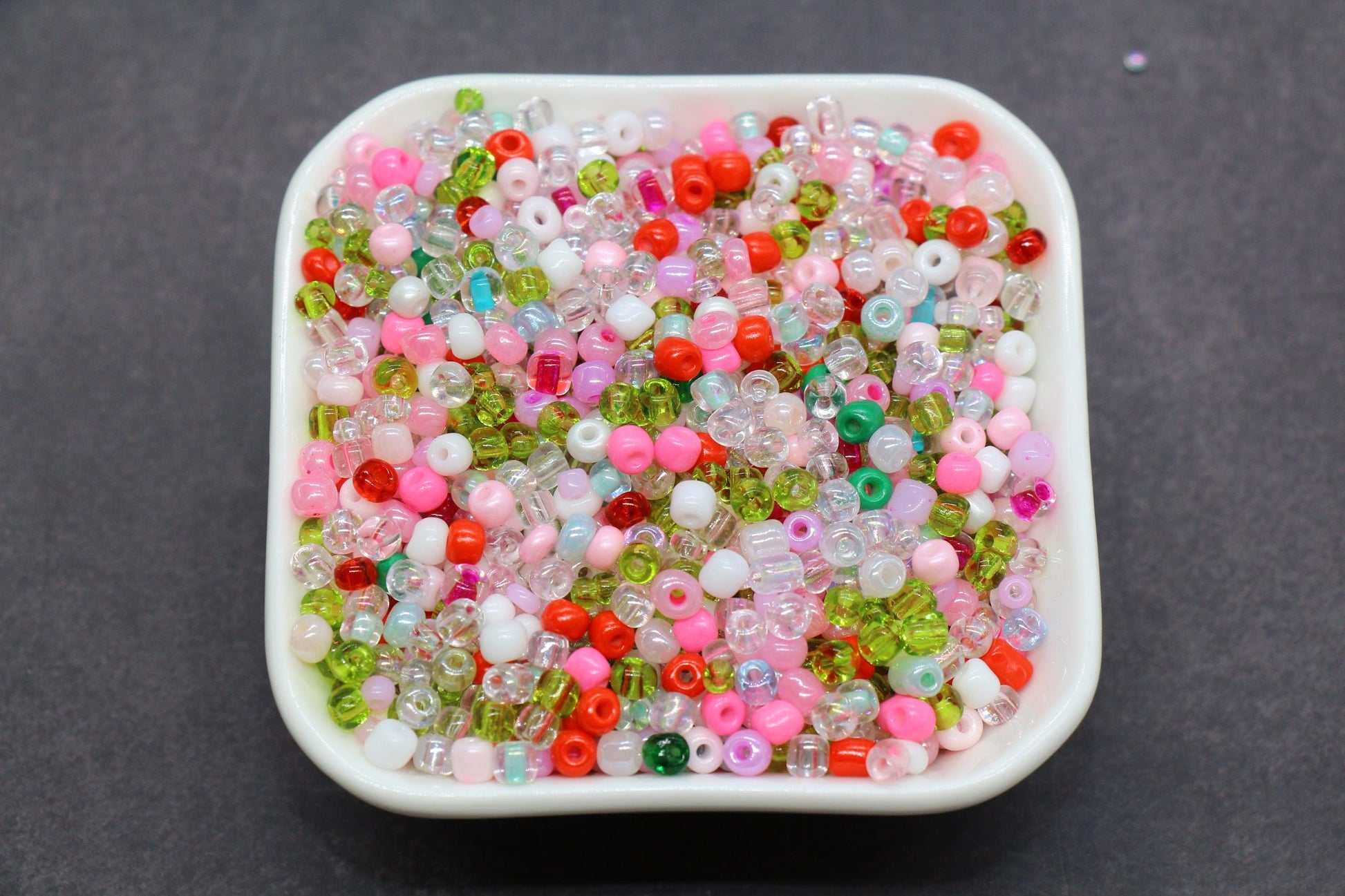 Mix Glass Seed Beads, Size 4mm 6/0 Glass Seed Beads, Mix Seed Beads, Rocailles Beads, Bracelet Beads #3670