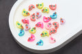 10mm color bird polymer clay beads, animal clay charms for bracelets
