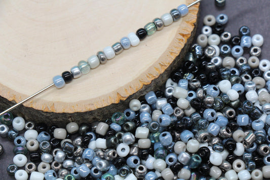 Mix Glass Seed Beads, Size 4mm 6/0 Glass Seed Beads, Mix Seed Beads, Rocailles Beads, Bracelet Beads #3673