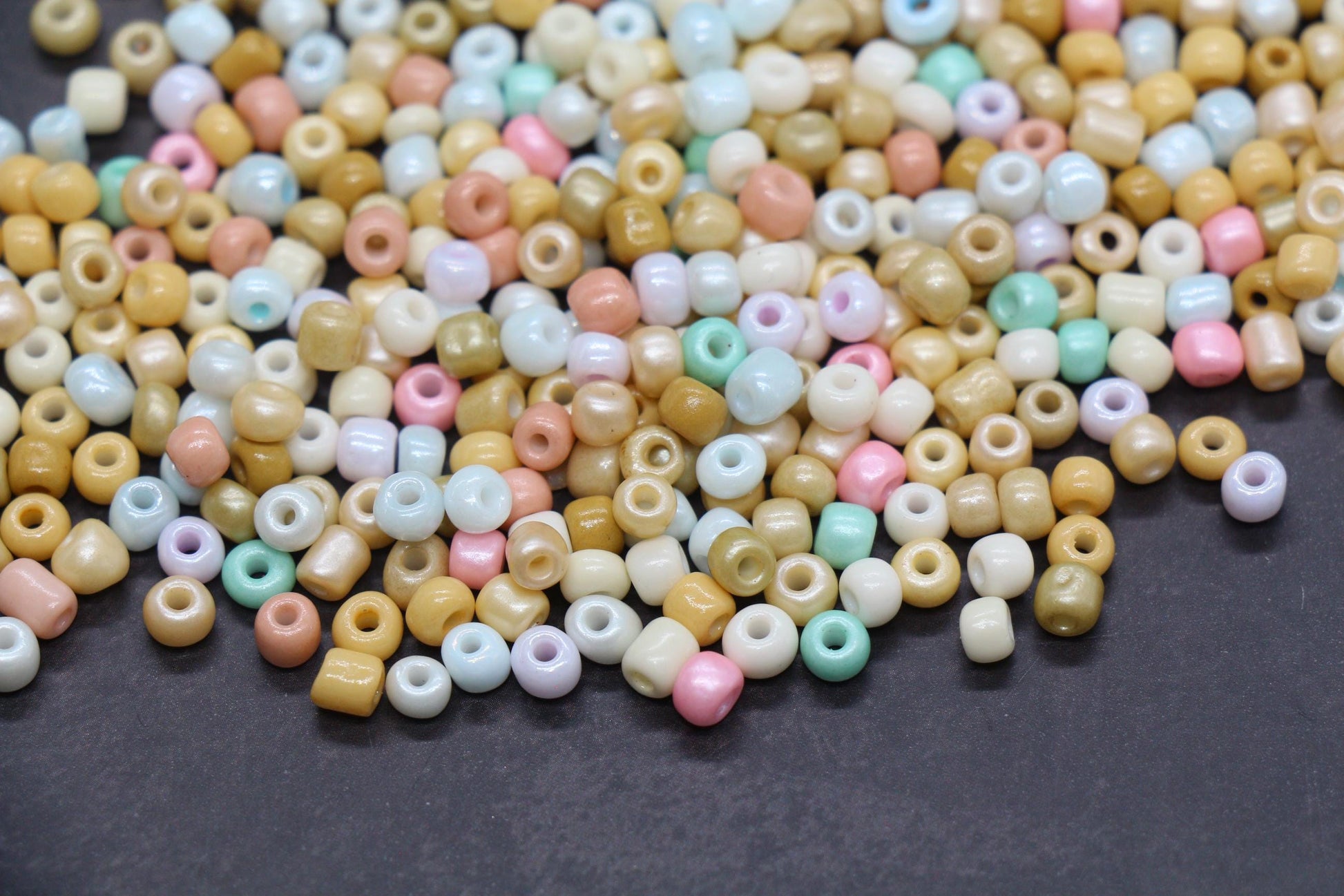 Mix Glass Seed Beads, Size 4mm 6/0 Glass Seed Beads, Mix Seed Beads, Rocailles Beads, Bracelet Beads #3682
