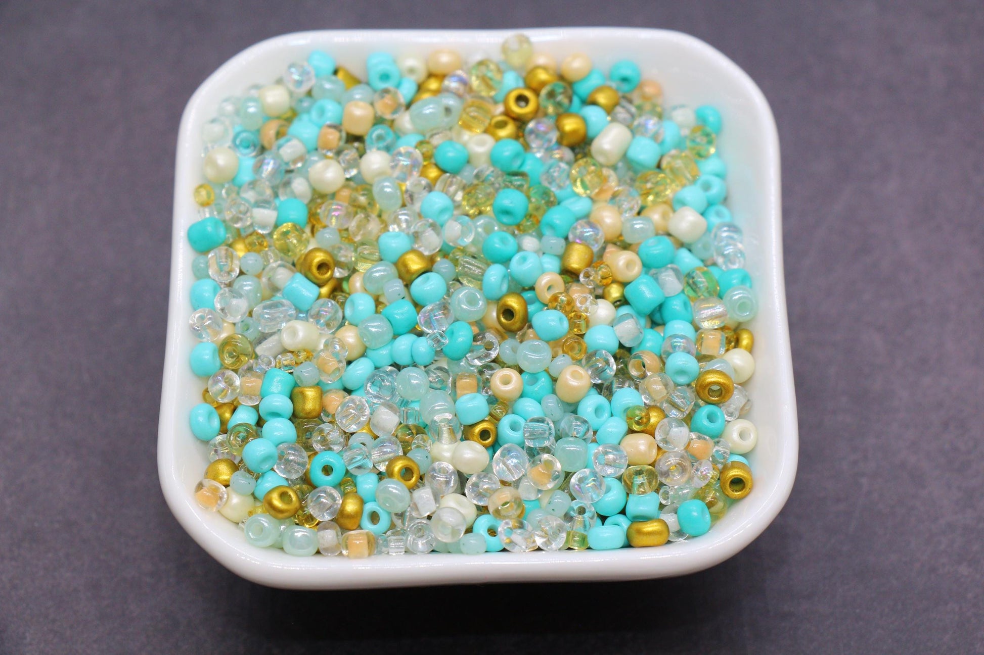 Mix Glass Seed Beads, Size 4mm 6/0 Glass Seed Beads, Mix Seed Beads, Rocailles Beads, Bracelet Beads #3685