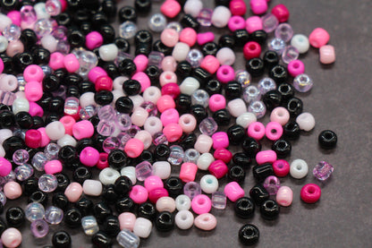 Mix Glass Seed Beads, Size 4mm 6/0 Glass Seed Beads, Mix Seed Beads, Rocailles Beads, Bracelet Beads #3687