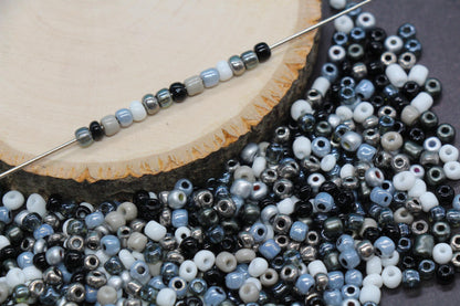 Mix Glass Seed Beads, Size 4mm 6/0 Glass Seed Beads, Mix Seed Beads, Rocailles Beads, Bracelet Beads #3690