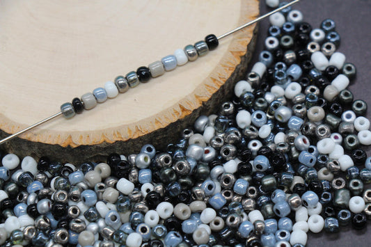 Mix Glass Seed Beads, Size 4mm 6/0 Glass Seed Beads, Mix Seed Beads, Rocailles Beads, Bracelet Beads #3690