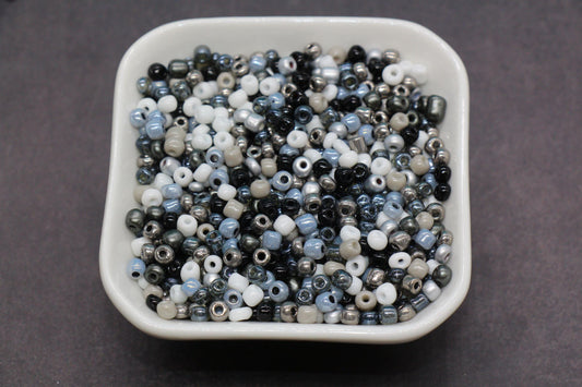 Mix Glass Seed Beads, Size 4mm 6/0 Glass Seed Beads, Mix Seed Beads, Rocailles Beads, Bracelet Beads #3690