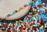 Mix Glass Seed Beads, Size 4mm 6/0 Glass Seed Beads, Mix Seed Beads, Rocailles Beads, Bracelet Beads #3691