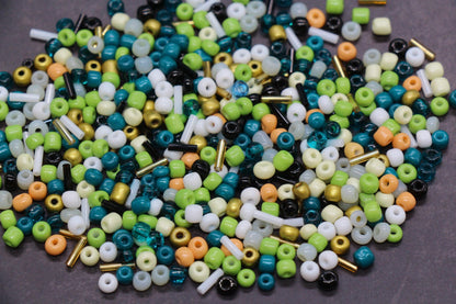 Mix Glass Seed Beads, Size 4mm 6/0 Glass Seed Beads, Mix Seed Beads, Rocailles Beads, Bracelet Beads #3693