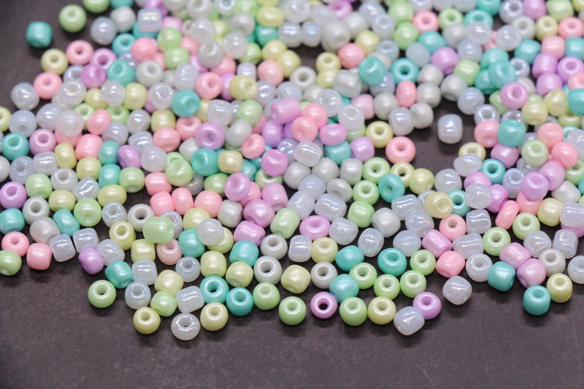 Mix Glass Seed Beads, Size 4mm 6/0 Glass Seed Beads, Mix Seed Beads, Rocailles Beads, Bracelet Beads #3697