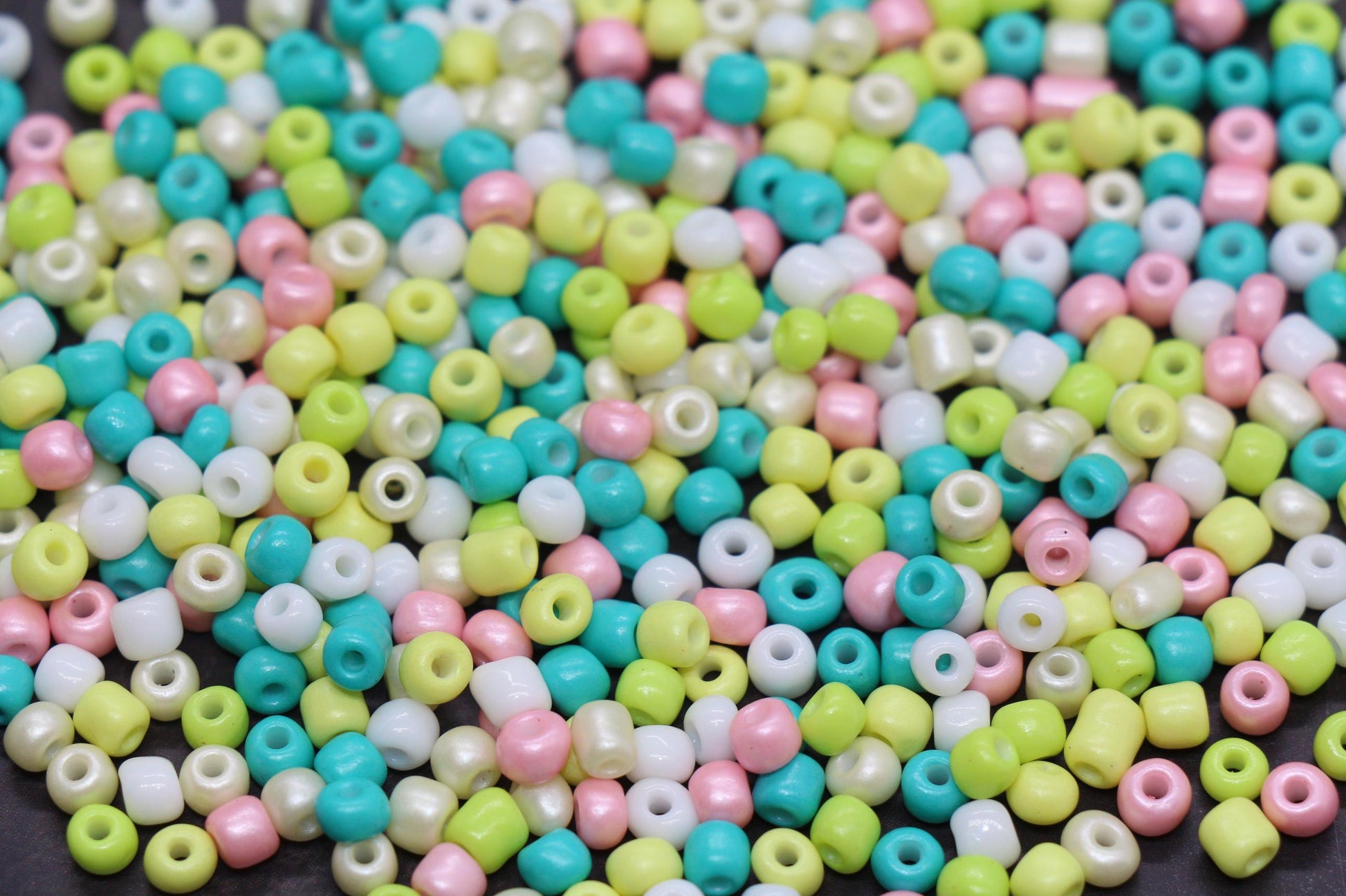 Mix Glass Seed Beads, Size 4mm 6/0 Glass Seed Beads, Mix Seed Beads, Rocailles Beads, Bracelet Beads #3698