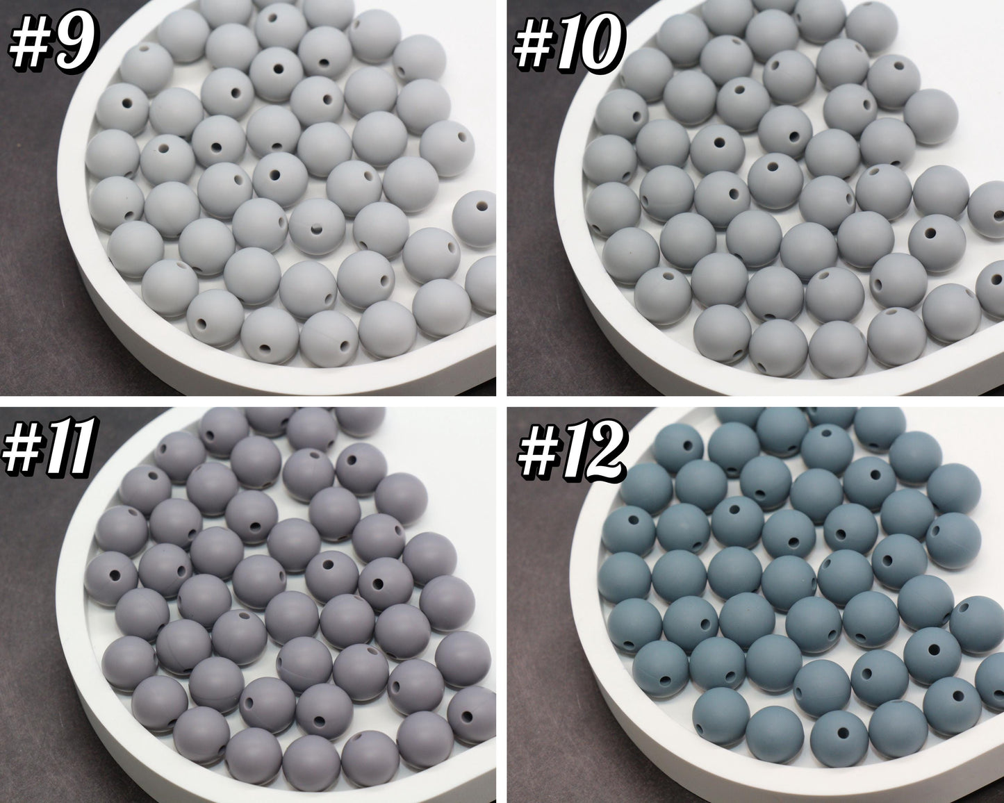 12mm Earth Tones Silicone Beads, Round Bubblegum Beads for Bracelets, Beads for Pens, Non-Toxic Food Grade, Craft Supplies