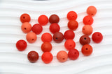 12mm Red Silicone Beads, Round Bubblegum Beads for Bracelets, Beads for Pens, Non-Toxic Food Grade, Craft Supplies, Gift for Her