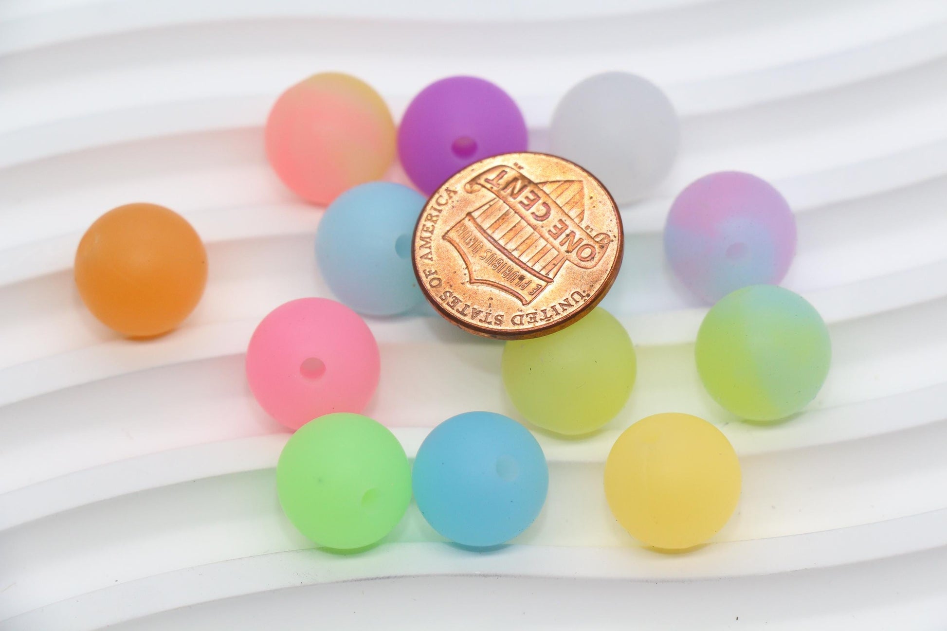12mm Glow in the dark Silicone Beads, Round Beads for Jewelry Making, Beads for Pens, Beads for Bracelets