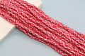 6mm deep pink speckled heishi beads for bracelets and DIY jewelry