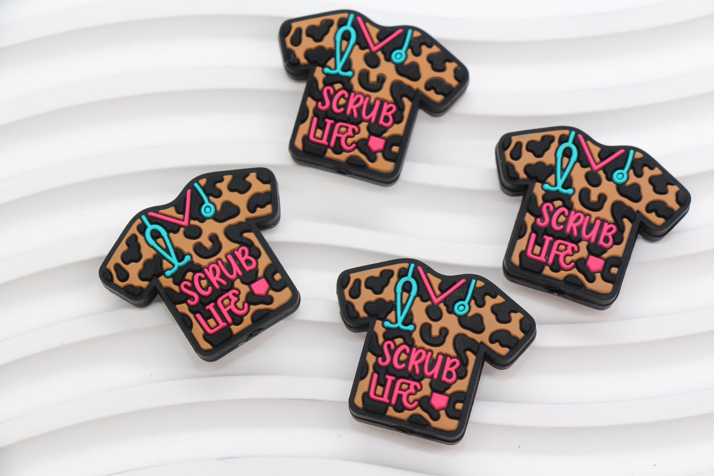 Scrub Life Focal Beads, Nurse Scrub Beads, Medical Uniform Focal Beads, Silicone Beads, Beads for Pens #640