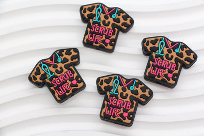 Scrub Life Focal Beads, Nurse Scrub Beads, Medical Uniform Focal Beads, Silicone Beads, Beads for Pens #640