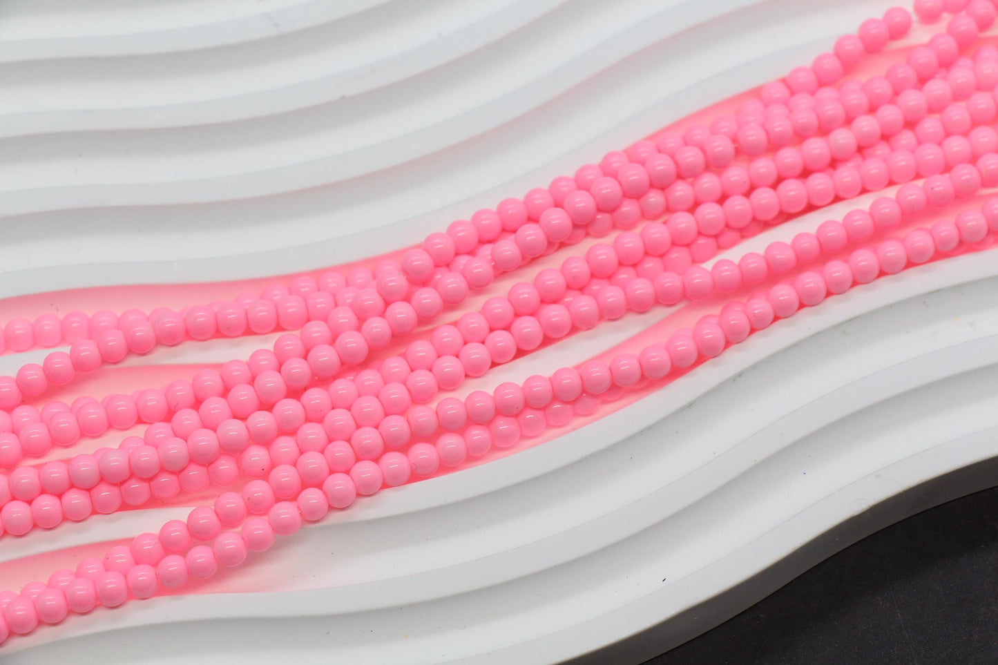 4mm colorful round glass beads for jewelry making