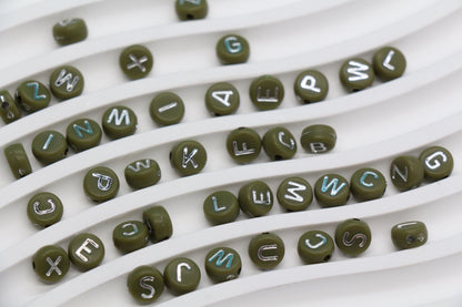 Mixed Silver Letter Beads, Round Plastic Alphabet Beads for Jewelry Making, Bright Colorful DIY Beads for Bracelets, Necklaces, Custom Names
