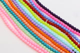 4mm colorful round glass beads for jewelry making