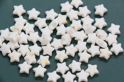 10mm Frosted Star Beads with Gold Specks, Pastel Ombre Star Beads for Jewelry Making, Kawaii Beads for Bracelets