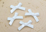 White Bow Beads, Ribbon Bow Beads Jewelry Beads #444