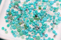 4mm 6/0 turquoise and teal mix glass seed beads for bracelets