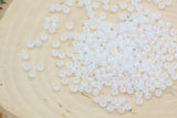 3mm Matte Iridescent Glass Beads, Frosted AB Round Beads #2289