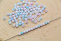 4mm Pastel Unicorn Opal Ombre Acrylic Beads