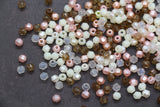 4mm Pastel Sorbet Mix Faceted Beads, Acrylic Plastic Beads for Jewelry Making #3416