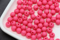 8mm Matte Pink for Jewelry Making Acrylic Gumball Beads