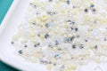 4mm 6/0 ivory and white mix glass seed beads for bracelets