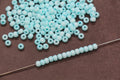 4mm 6/0 mint aqua blue glass seed beads for bracelets
