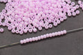 4mm 6/0 pastel lavender pink glass seed beads for bracelets