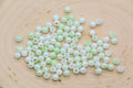 4mm Pale Green Opal Ombre Acrylic Beads