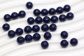 10mm Navy Acrylic Gumball Beads