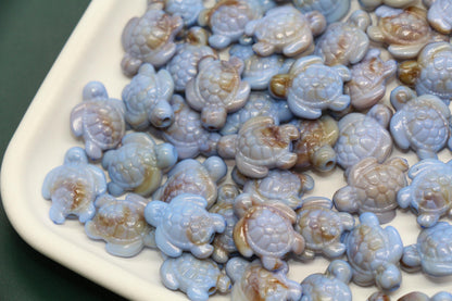 14mm Blue Sea Turtle Beads, Ocean Animal Beads for Jewelry Making #3918