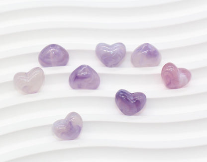12mm Purple Heart Beads, Jewelry Making Supplies #3910