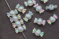 16mm Pastel Blue Acrylic Candy Beads