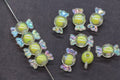 16mm Lemon Aurora Acrylic Candy Beads